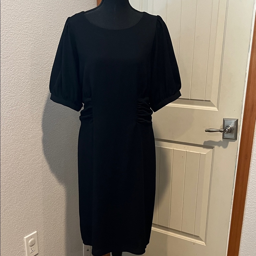 Express Classic Black Midi Dress